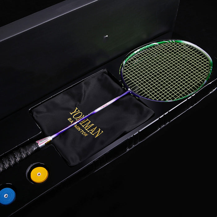 Badminton Racket Genuine Full Carbon Offensive  Light