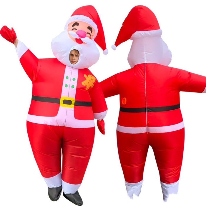Vêtements gonflables de noël, vieil homme, bonhomme de neige, bonhomme en pain d'épice