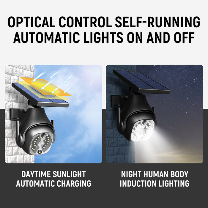 Luzes de pátio externas movidas a energia solar Luzes de iluminação doméstica Luzes de detecção humana Luzes de rua à prova d'água para varanda Luzes de parede solares