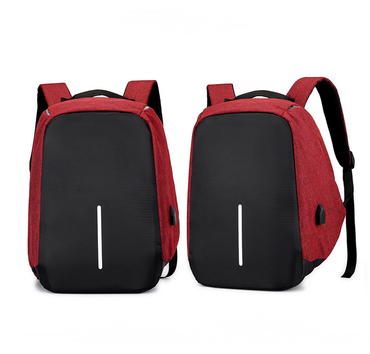 Borsa zaino multifunzionale per computer portatile con ricarica USB resistente all'acqua