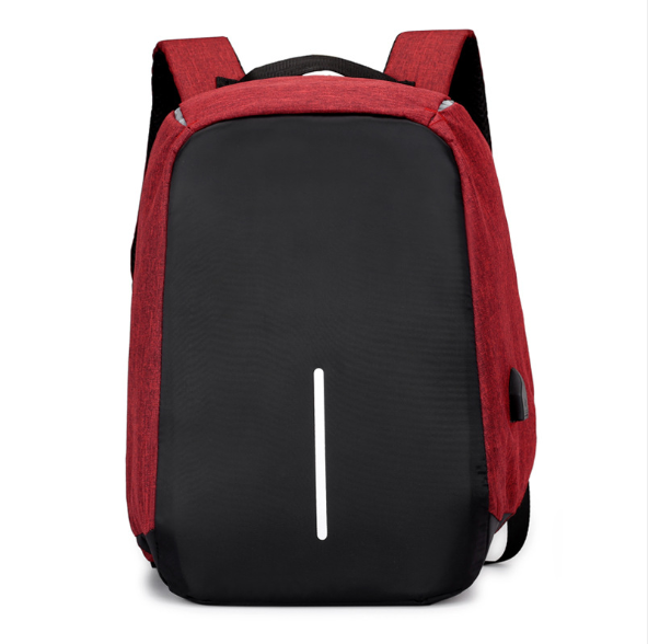 Borsa zaino multifunzionale per computer portatile con ricarica USB resistente all'acqua