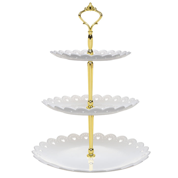 European-style Three-tier Cake Tray Dessert Tray