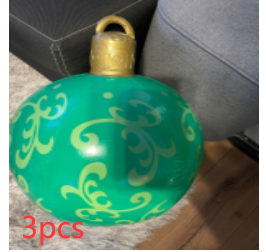 Weihnachten Ornament Ball Outdoor PVC 60CM aufblasbare dekoriert Ball PVC Giant große Kugeln Weihnachtsbaum Dekorationen Spielzeug Ball