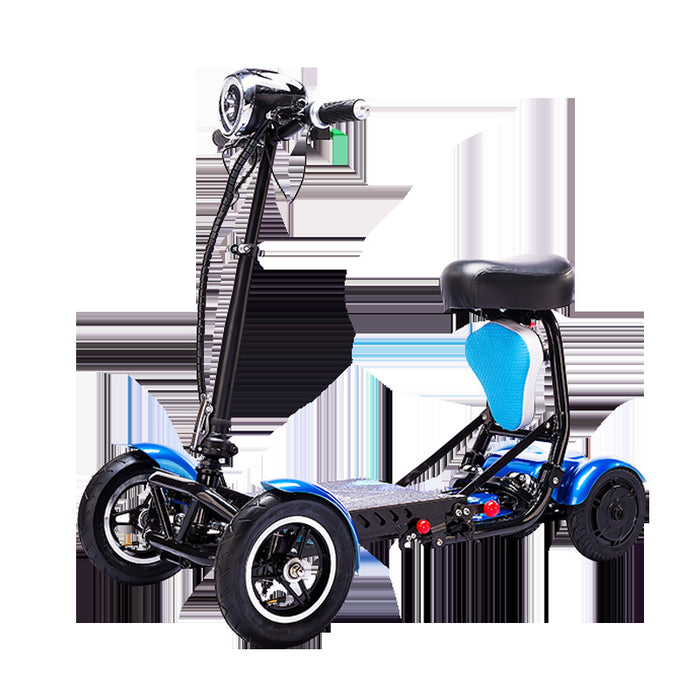Cyungbok Mini Scooter Elettrico da Trasporto per Biciclette per Adulti a Quattro Ruote Pieghevole per Anziani