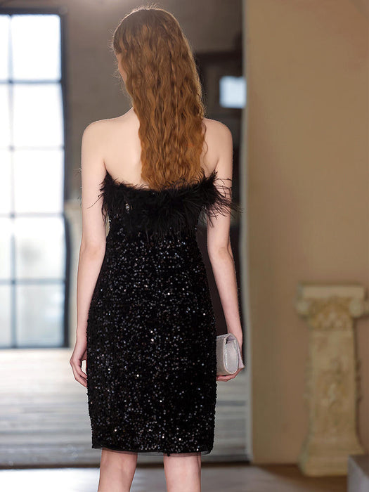 Robe de soirée de banquet à épaules dénudées pour femme