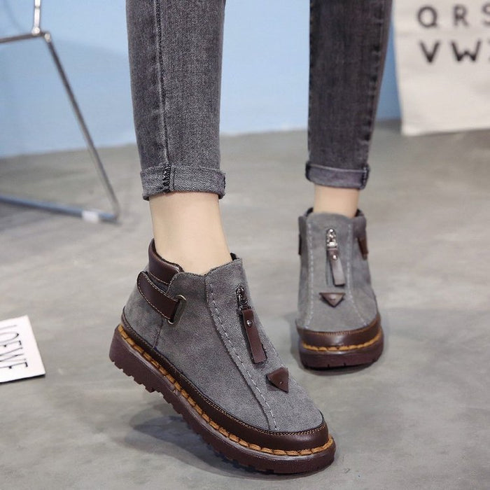Botas rasas Brock Martin com fundo grosso e cores bloqueadas