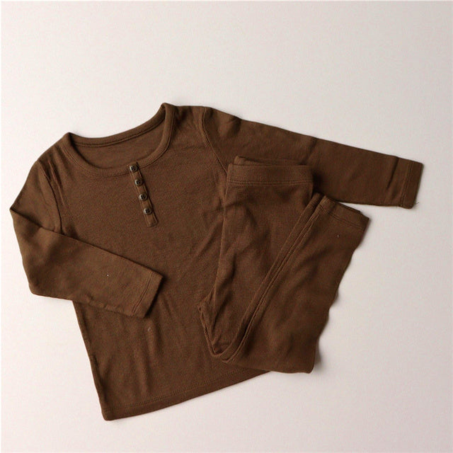 Bébé enfants pyjamas ensembles fille garçon vêtements de nuit costume automne enfants