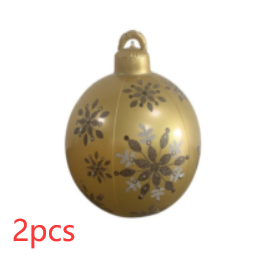 Weihnachten Ornament Ball Outdoor PVC 60CM aufblasbare dekoriert Ball PVC Giant große Kugeln Weihnachtsbaum Dekorationen Spielzeug Ball