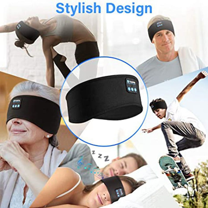 Kabellose Bluetooth-Kopfhörer zum Schlafen, Kopfband, dünn, weich, elastisch, bequem