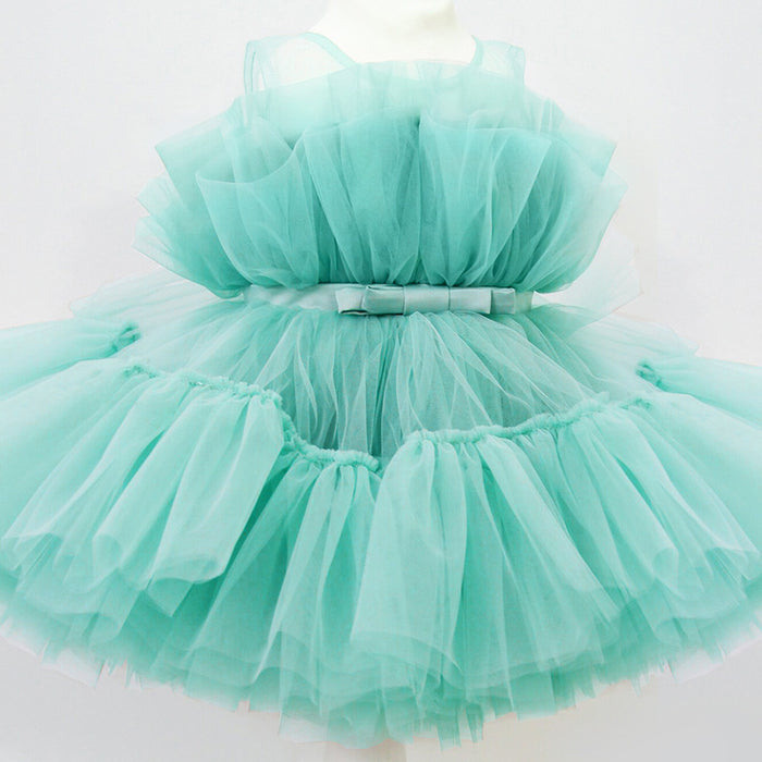Robe pour enfants robe de princesse fille en gaze moelleuse