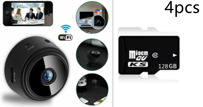 A9 Telecamera di sicurezza con aspirazione magnetica Telecamera HD Visione notturna a infrarossi intelligente per la casa
