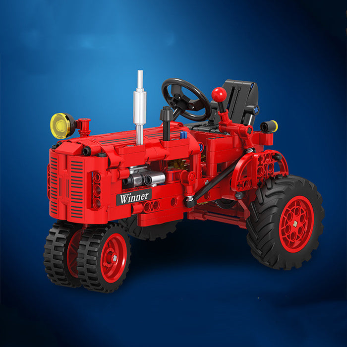 Puzzle assembly tractor model
