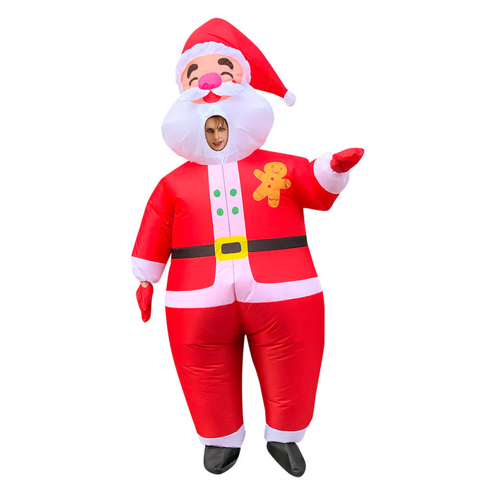 Vêtements gonflables de noël, vieil homme, bonhomme de neige, bonhomme en pain d'épice