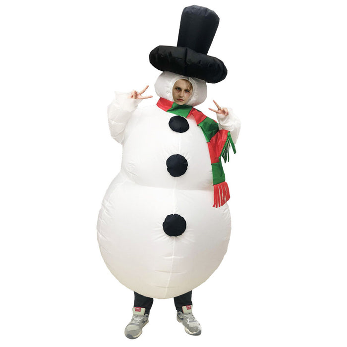 Vêtements gonflables de noël, vieil homme, bonhomme de neige, bonhomme en pain d'épice