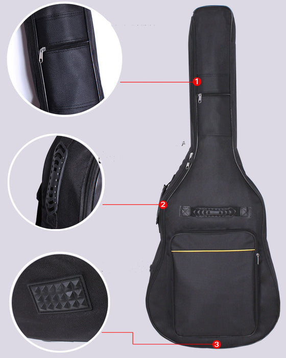 Zaino per chitarra folk finlandese impermeabile e in cotone da 41 pollici e 40 pollici