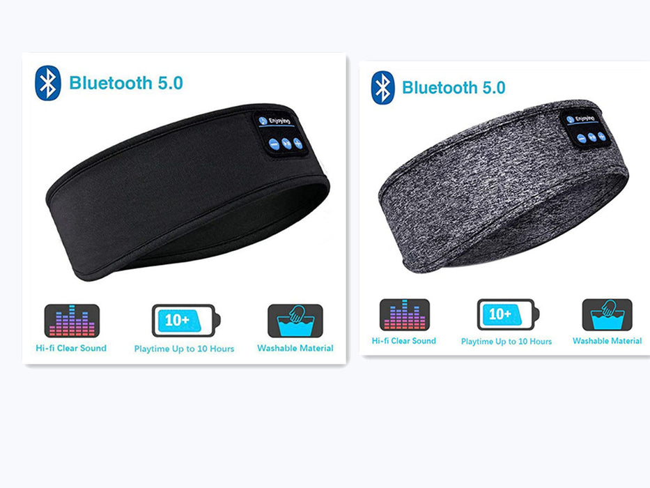 Kabellose Bluetooth-Kopfhörer zum Schlafen, Kopfband, dünn, weich, elastisch, bequem