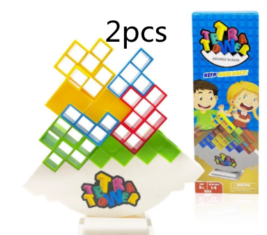Jeux de société à empiler d'équilibre, blocs de tour pour enfants et adultes, jouets pour fêtes de famille, jeux de voyage, Puzzle pour garçons et filles, blocs de construction
