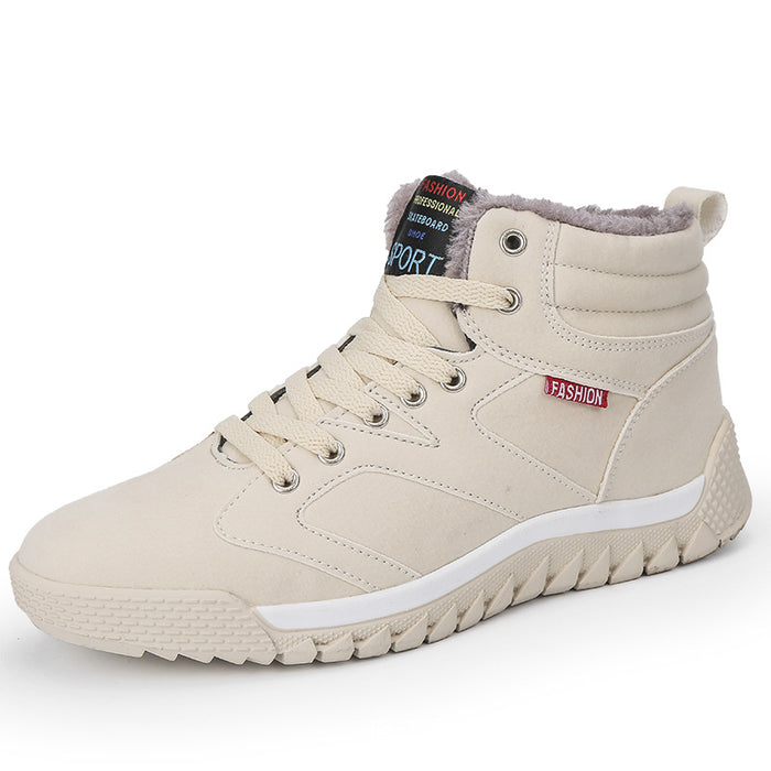Men's Large Size Casual Warm Lightweight High-Top Cotton Shoes