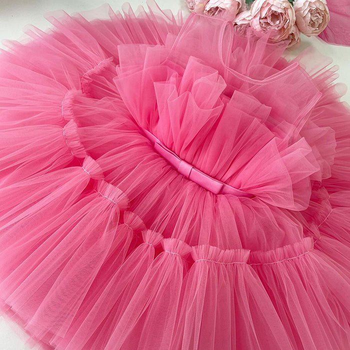 Robe pour enfants robe de princesse fille en gaze moelleuse