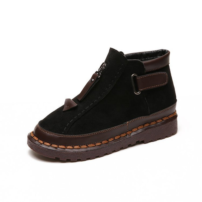 Botas rasas Brock Martin com fundo grosso e cores bloqueadas
