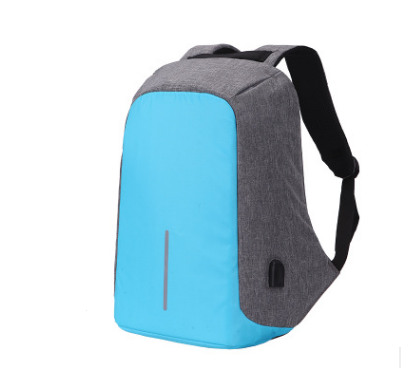 Borsa zaino multifunzionale per computer portatile con ricarica USB resistente all'acqua
