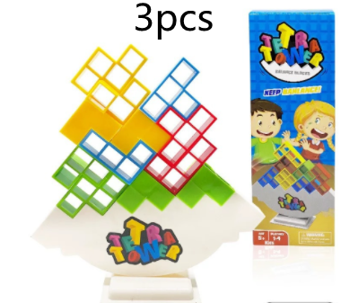 Jeux de société à empiler d'équilibre, blocs de tour pour enfants et adultes, jouets pour fêtes de famille, jeux de voyage, Puzzle pour garçons et filles, blocs de construction