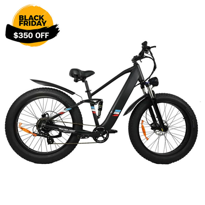 500W Motor Electric Bike For Adults - 25MPH Speed Removable Battery 48V 12AH, 26 Inches Fat-Tire Electric Bicycle