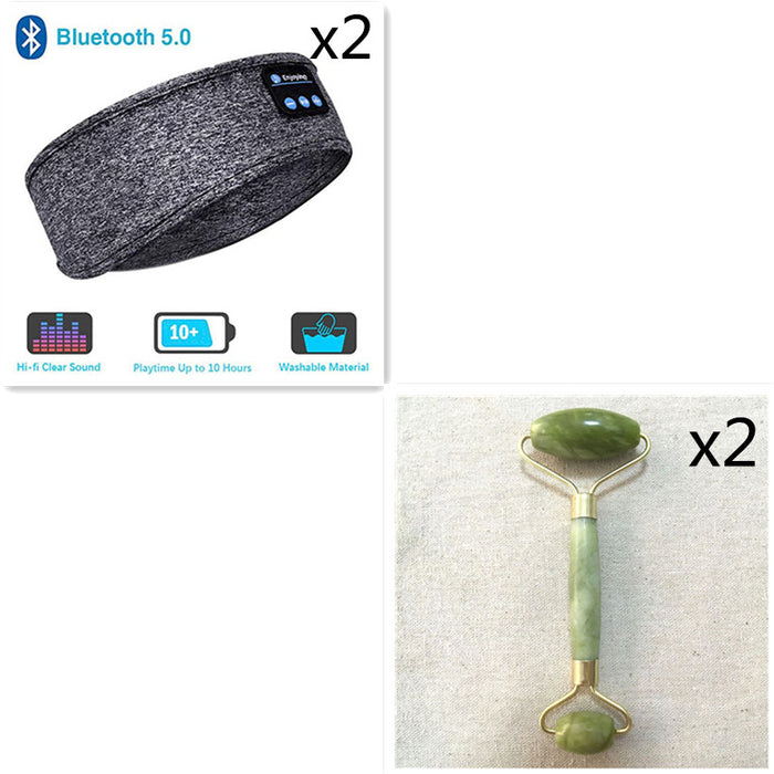 Kabellose Bluetooth-Kopfhörer zum Schlafen, Kopfband, dünn, weich, elastisch, bequem