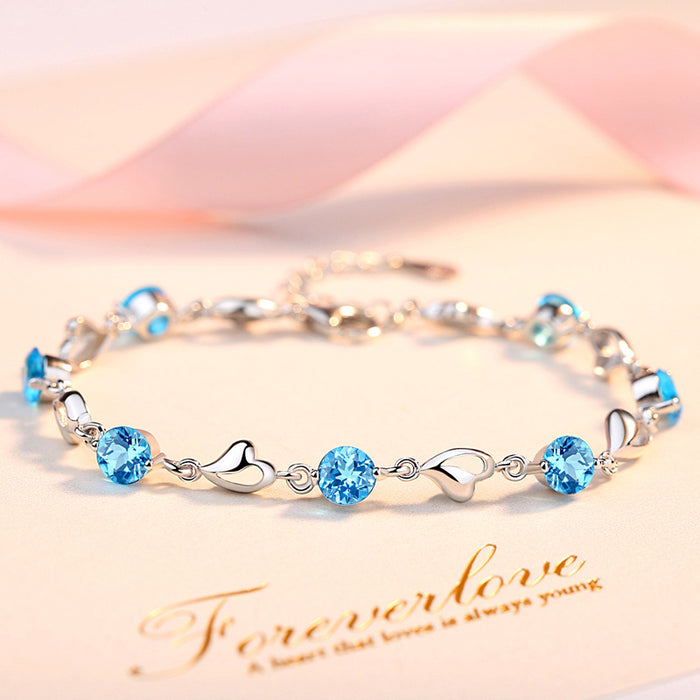 Love Heart Simple Personality Mori Student Couple Bracelet