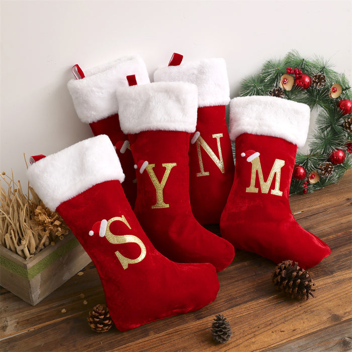 Pendentif décoratif avec lettres de noël, bas de noël