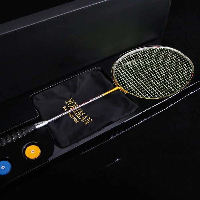 Badminton Racket Genuine Full Carbon Offensive  Light