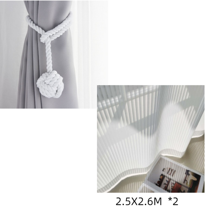 Simple European Style Curtain Straps, Multi-Color Curtains, Tassels, Cotton Rope Straps