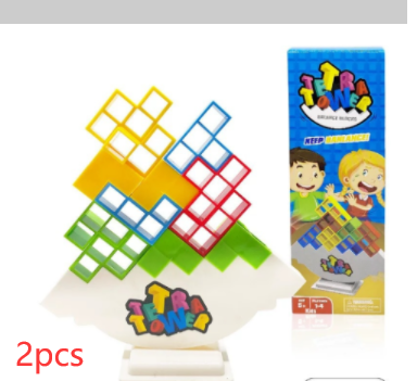 Jeux de société à empiler d'équilibre, blocs de tour pour enfants et adultes, jouets pour fêtes de famille, jeux de voyage, Puzzle pour garçons et filles, blocs de construction