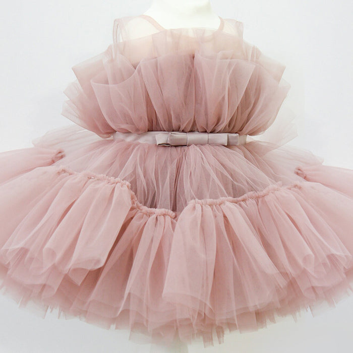 Robe pour enfants robe de princesse fille en gaze moelleuse
