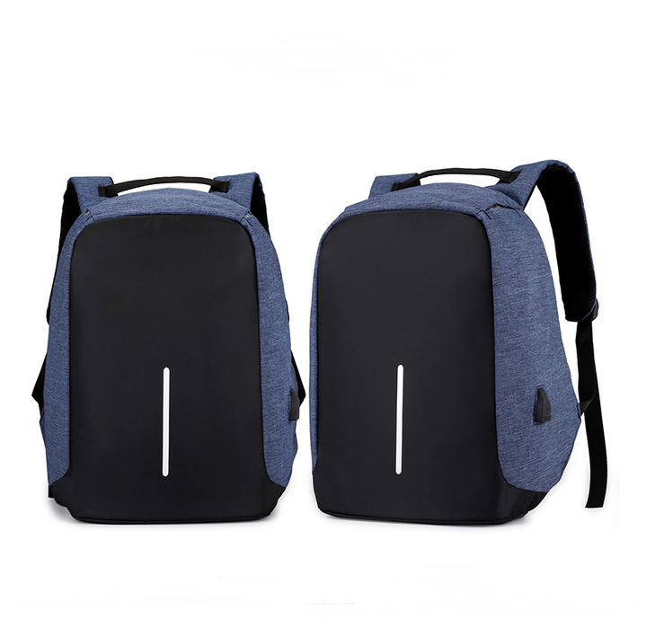 Borsa zaino multifunzionale per computer portatile con ricarica USB resistente all'acqua