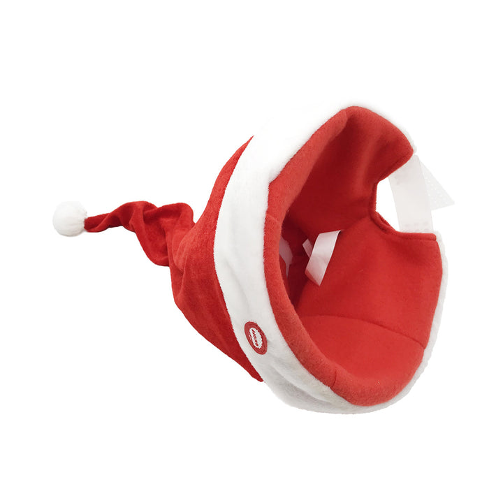 Columpio eléctrico sombrero de Navidad Festival juguetes de peluche sombrero regalo para niños batería música sombrero de Navidad fábrica al por mayor