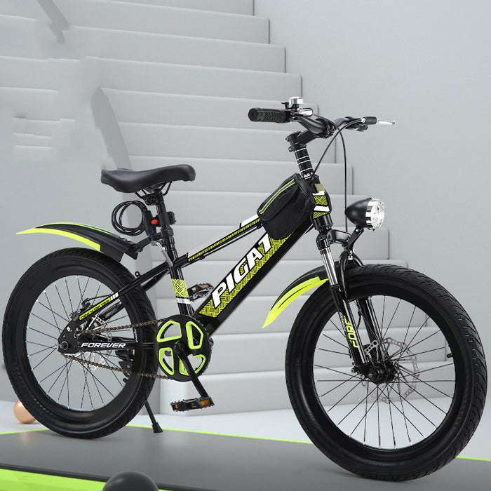 Bicicleta de montaña de velocidad variable con absorción de impactos de una sola pupila