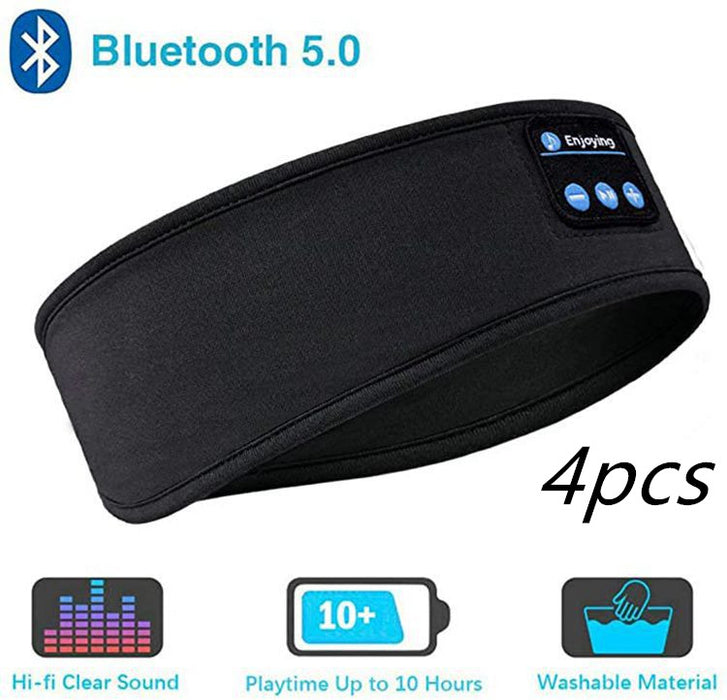 Kabellose Bluetooth-Kopfhörer zum Schlafen, Kopfband, dünn, weich, elastisch, bequem