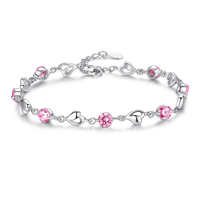 Love Heart Simple Personality Mori Student Couple Bracelet