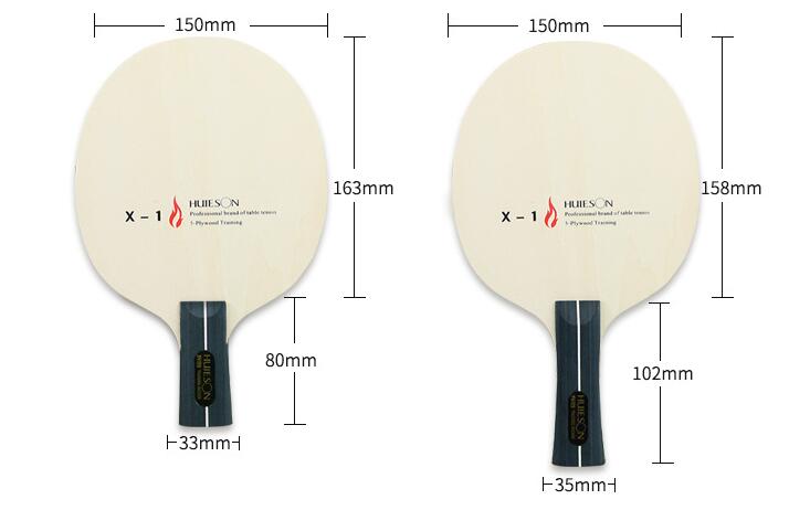 Raquetes de tênis de mesa 5 camadas de treinamento Shakehand Grip Pen-hold Grip