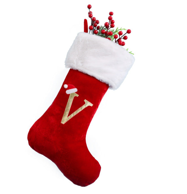 Pendentif décoratif avec lettres de noël, bas de noël