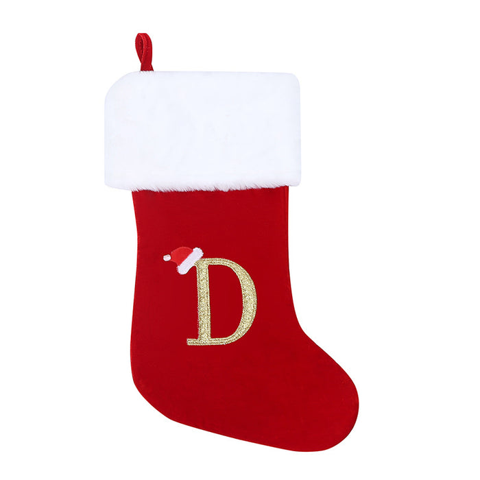 Pendentif décoratif avec lettres de noël, bas de noël