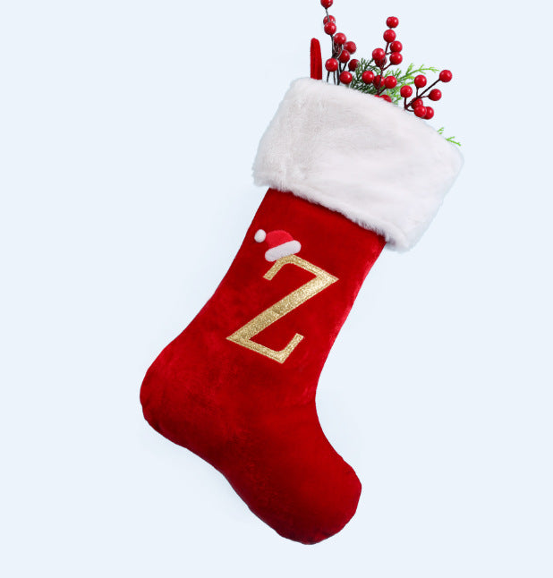 Pendentif décoratif avec lettres de noël, bas de noël