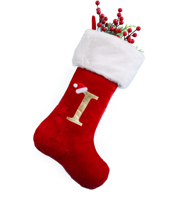Pendentif décoratif avec lettres de noël, bas de noël