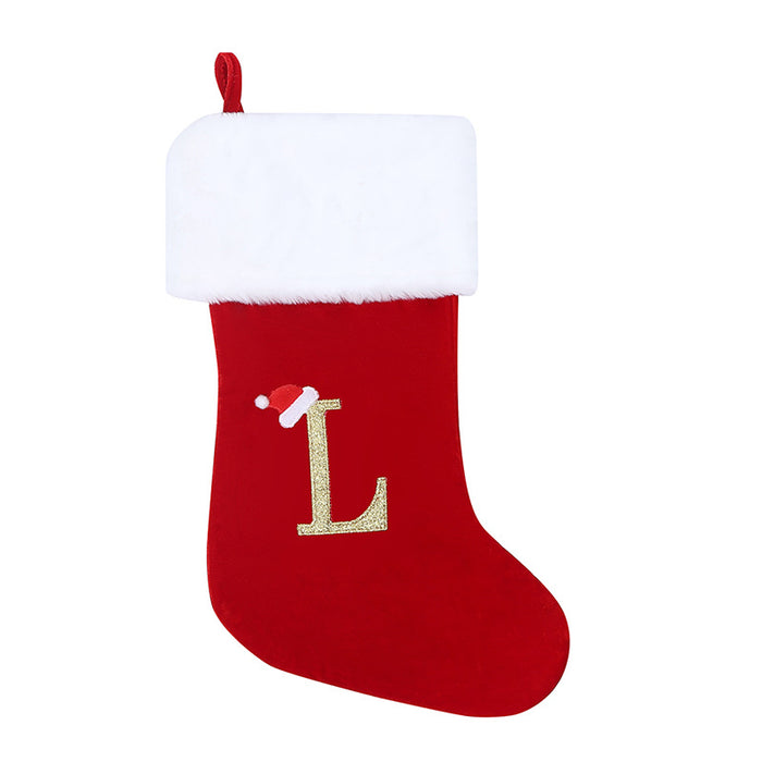 Pendentif décoratif avec lettres de noël, bas de noël