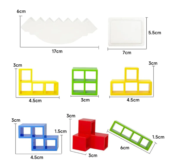 Jeux de société à empiler d'équilibre, blocs de tour pour enfants et adultes, jouets pour fêtes de famille, jeux de voyage, Puzzle pour garçons et filles, blocs de construction