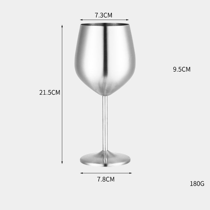 304 Stainless Steel Red Wine Metal Goblet