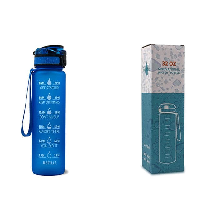 1-Liter-Tritan-Wasserflasche mit Time-Marker-Bounce-Abdeckung