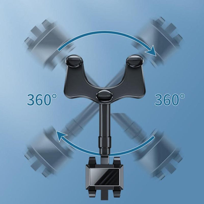 Rückspiegel-Handyhalter für das Auto, drehbarer und einziehbarer Auto-Handyhalter