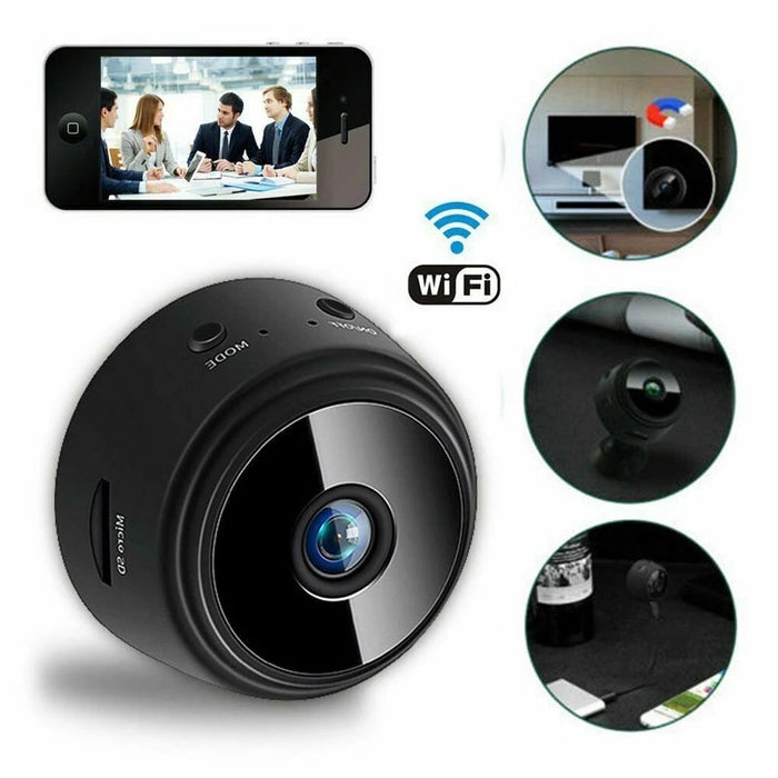 A9 Telecamera di sicurezza con aspirazione magnetica Telecamera HD Visione notturna a infrarossi intelligente per la casa